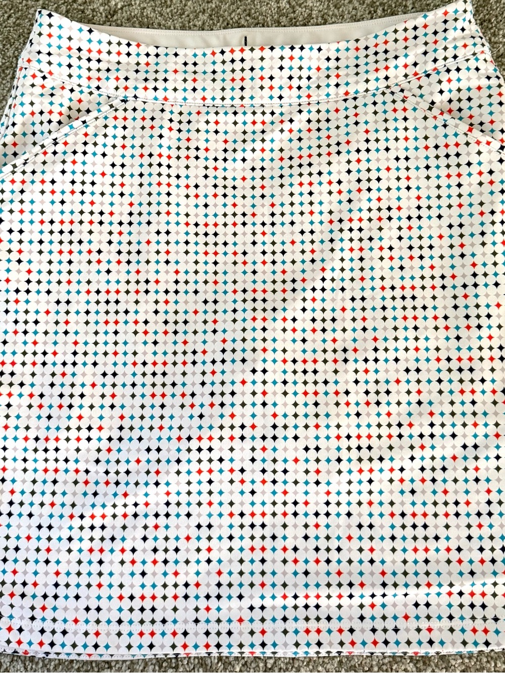 Peter Millar Golf Skort, UPF 50+, Pull-on, Side pockets, Built-in shorts.